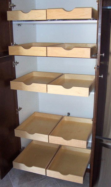 Pantry rollouts on both sides